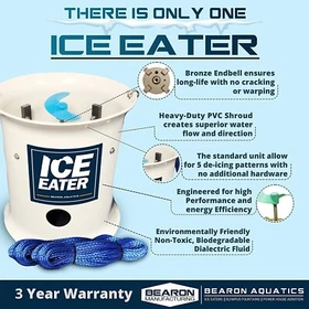 Bearon Aquatics Ice Eater P750 3/4 HP De-Icer 115V - 3 Yr Warranty Dock Deicer Bearon Aquatics Ice Eater P750 3/4 HP De-Icer 115V - 3 Yr Warranty Dock Deicer