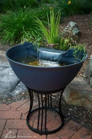 Aquascape AquaGarden Mini Pond Waterfall Kit Indoor Outdoor -Steel Gray or Mocha