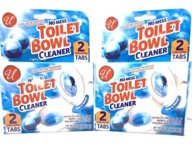 Automatic Toilet Bowl Cleaner Bleach Deodorize Freshens -  4 Pk -8 Tabs total