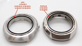 New Seiko Bullhead UFO Inner Crystal Bezel Chapter Ring Dial Black 6138-0040 49 