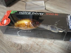 Freedom Tackle 3" Ultra Diver Shad 80 Fishing Lures 7/8 Ounce - Choose Colors