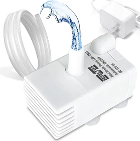 Automatic Small Sump Pump with Water Sensor, 5 FT Lift 55 GPH 115V/230V Mini Con Automatic Small Sump Pump with Water Sensor, 5 FT Lift 55 GPH 115V/230V Mini Con