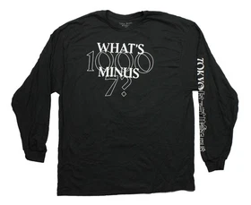 Tokyo Ghoul Mens Long Sleeve T-Shirt - What's 1000 Minus 7 Number Sequence Back