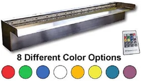 Anjon™ NiteFalls™ Stainless Steel Spillways w/ Optional Color Changing with Remo Anjon™ NiteFalls™ Stainless Steel Spillways w/ Optional Color Changing with Remo