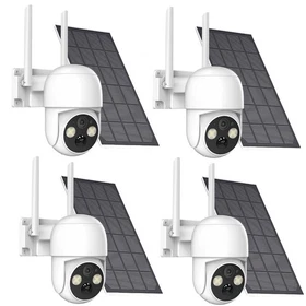Solar Camera 4MP Wireless Outdoor Solar Battery Security Camera WiFi Smart Home