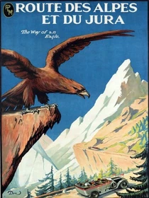 14138.Decor Poster.Room wall vintage Interior art design.Alps way of the eagle