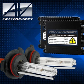 AC 55W H13/9008 Hi-Low Dual Beam HID Headlight Kit Slim Canbus Ballasts 10000k