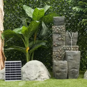 821559768520 ALPINE CORPORATION Solar Cascading Vase 821559768520 ALPINE CORPORATION Solar Cascading Vase