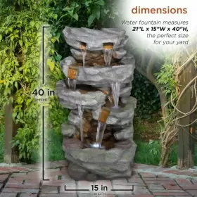 TZL284 ALPINE CORPORATION Freestanding Fountains Cascading #3 TZL284 ALPINE CORPORATION Freestanding Fountains Cascading #3
