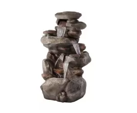 WIN316 ALPINE CORPORATION Stone Waterfall Fountain Led Lights