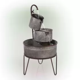 YHL684 ALPINE CORPORATION Tubs Planters Fountain Iron