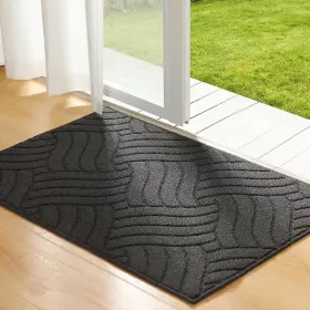 KNOT-DOORMAT-CHARCOALG-69 AMZGOD Door Mat Apos