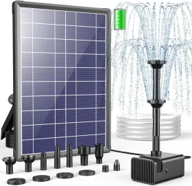 313041744797 ANTFRAER Solar Fountain Pump Battery Bird Bat