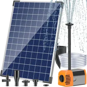 313049620642 ANTFRAER Solar Fountain Pump Water Flow Pond