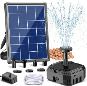 313088817836 ANTFRAER Solar Fountain Pump Pond Filter Kit