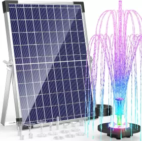 689829754457 ANTFRAER Solar Fountain Pump Battery Backup
