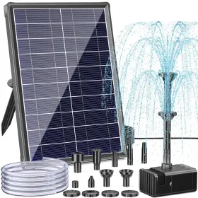 A108 ANTFRAER Solar Fountain Pump Bird Bath Water