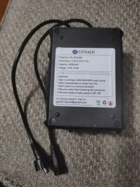 PQ-DC4400 ANTFRAER Solar Fountain Pump Battery Backup Antfrae