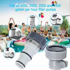 B0CR9YHYJH AUGISTEEN Pack Pool Hose Adapter Clamp Washer #3