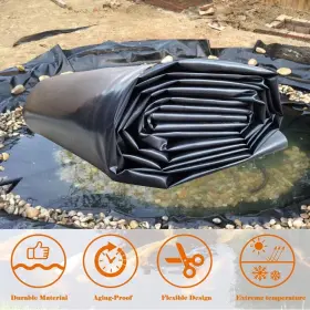 056562 BANFLUXION Flexible Fish Pond Waterproof Liner Hdpe