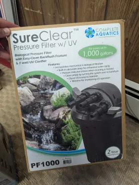 FI20044 COMPLETE AQUATICS Pressure Filter Flush Uv Gallons