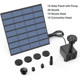 B093BXZG9P CUBILAN Water Pump Solar Fountain Nozzles Kit #3