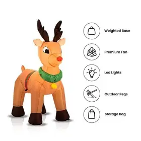 CLB-0022-US DAEGON LTD Christmas Inflatable Reindeer Bright #3