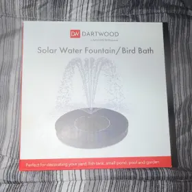 4895230305034 DARTWOOD Solar Water Fountain Bird Bath Pump
