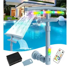WPF-401L DOGITY Solar Waterfall Pool Fountain Lights Timer