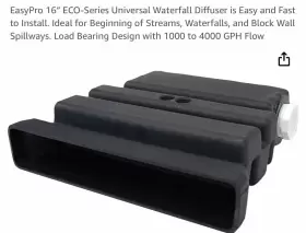 UWD16 EASYPRO Eco Waterfall Diffuser Spillway Ponds UWD16 EASYPRO Eco Waterfall Diffuser Spillway Ponds