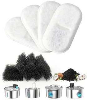 ET25001-1 EFFLOTOYZ Cat Water Fountain Carbon Foam Sponges