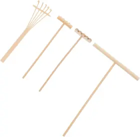 293MB5J1337FQ EXCEART Mini Zen Sand Rakes Garden Tools Office