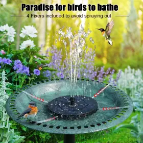 445042565538 GAIZERL Solar Bird Bath Water Fountain Pump #2