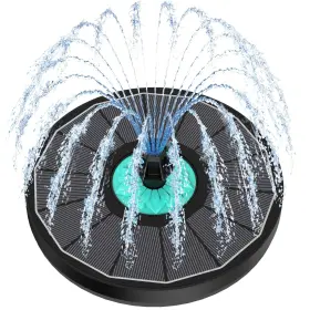 AS10G20 GAIZERL Solar Fountain Cyan Flower Attract Birds Sola