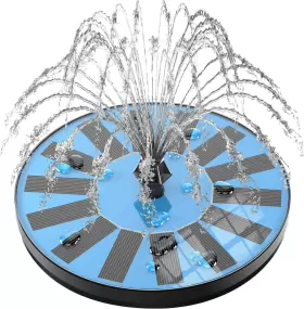 SP02A3 GAIZERL Solar Fountain Bird Bath Glass Panel Nozzles