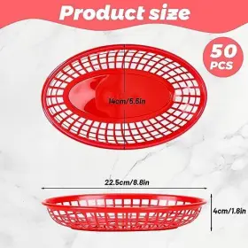RED-50 GOTHABACH Pack Food Baskets Restaurant Bread #3