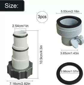 313102418452 GSA Pack Pool Hose Adapter Conversion Connector #2