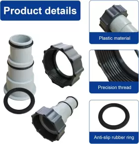 313102418452 GSA Pack Pool Hose Adapter Conversion Connector #3