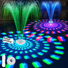 CA526W HAINOVA Rechargeable Pool Fountain Lights Floating Fo