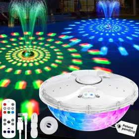 H511LW HAINOVA Rechargeable Pool Fountain Remote Floating Led