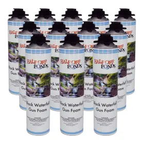 GF24-12PK HALF OFF PONDS Pack Waterfall Gun Foam Expanding