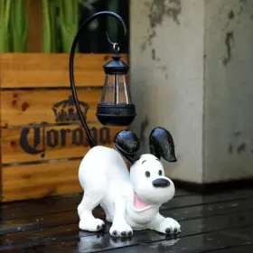 DOG-2 HNNPMM Laughing Figurine Solar Led Light Tall #3 DOG-2 HNNPMM Laughing Figurine Solar Led Light Tall #3