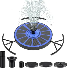 705353412134 HOF.CO.SHOP Solar Fountain Water Bird Bath Pump