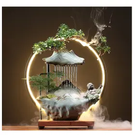YJX-1210 HSINYA Ceramic Buddha Water Fountains Waterfall Led YJX-1210 HSINYA Ceramic Buddha Water Fountains Waterfall Led