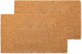11975 IRONGATE Coco Coir Doormat Pack Slip Rubber Natural