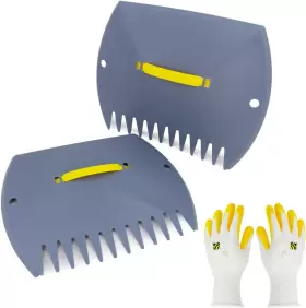 744110889352 JARDINEER Leaf Scoops Claws Grabber Yard