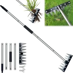 MQQ-01 JEYERMIER Garden Rake Tines Weeding Sharp Blade Steel