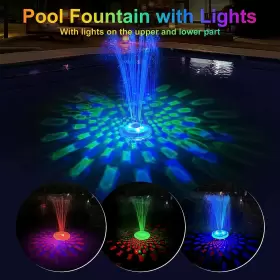 CT507 LANAQUA Floating Pool Fountain Underwater Light Spray #2