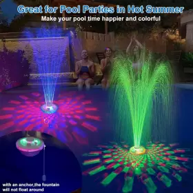 CT507 LANAQUA Floating Pool Fountain Underwater Light Spray #3