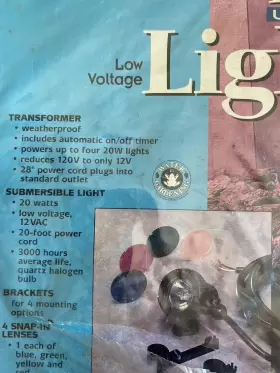 010121707016 LITTLE GIANT Pondglow Underwater Voltage Light #2